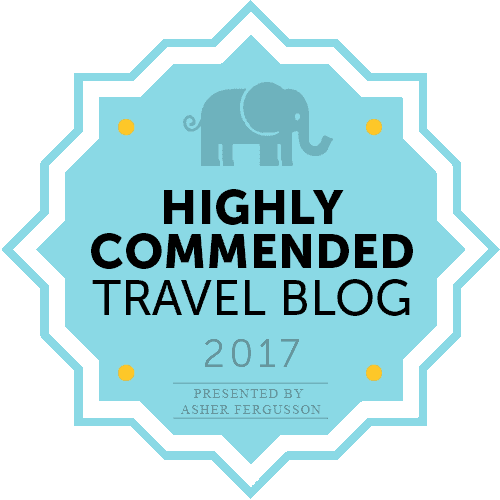 Highly Commended Travel Blog 2017