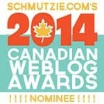 Schmutzie.com 2014 Canadian Weblog Awards Nominee