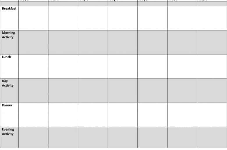Itinerary-Template