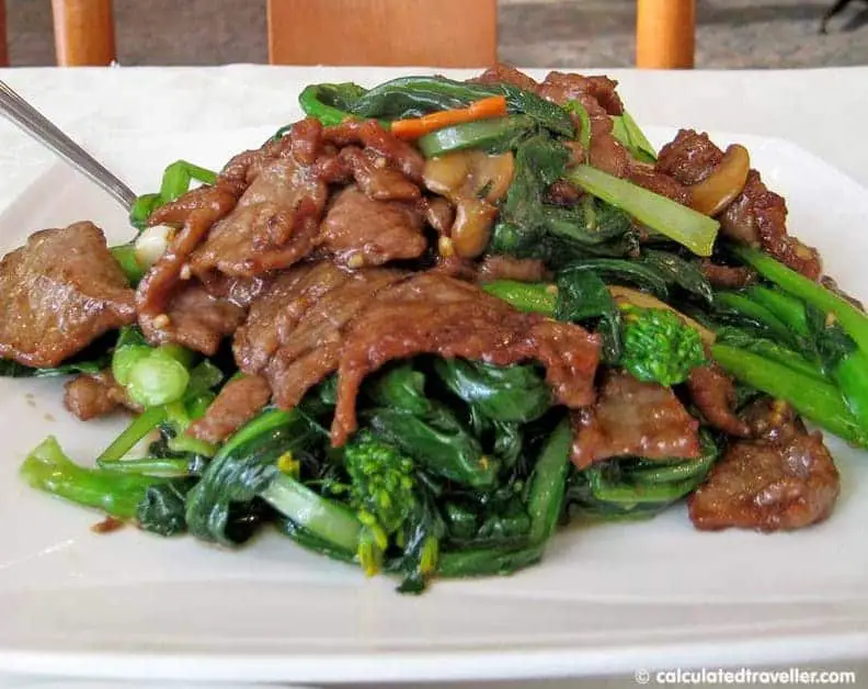 Chinese Dinner with Mama - Fortune Restaurant - Beef and Broccoli