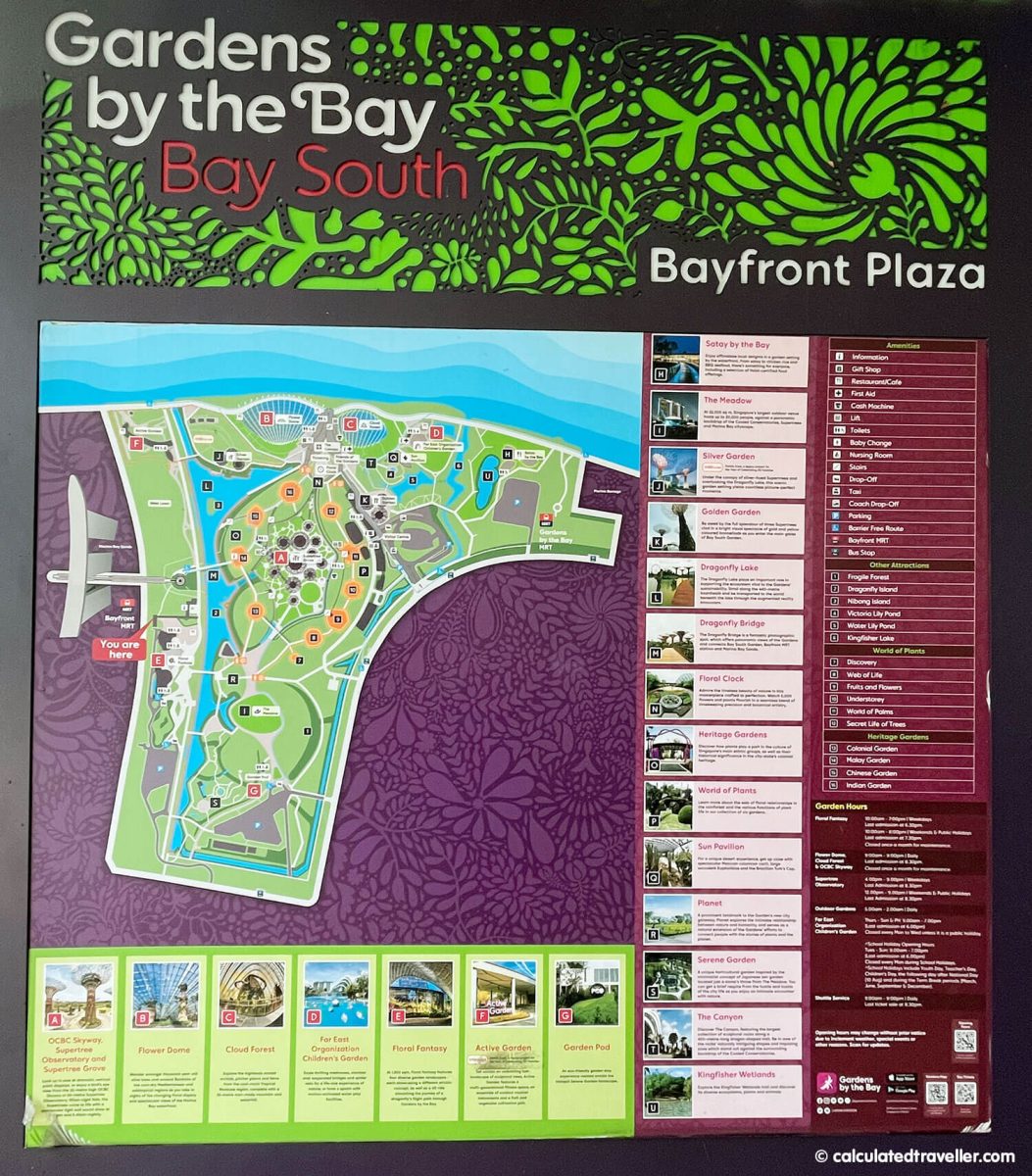 Gardens by the Bay Singapore Map