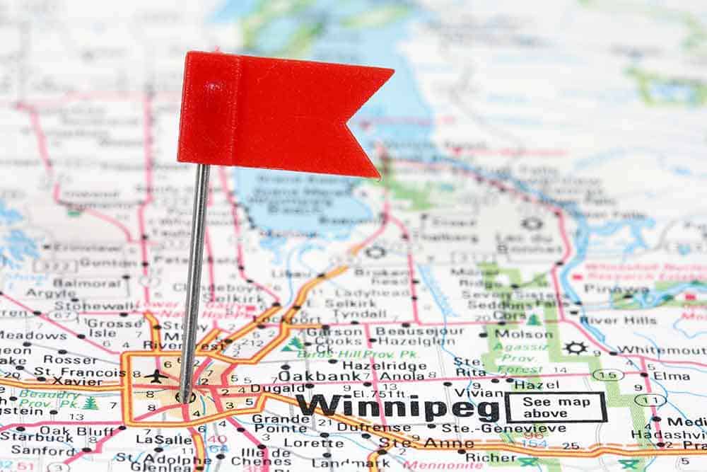 winnipeg manitoba voyageur calculé