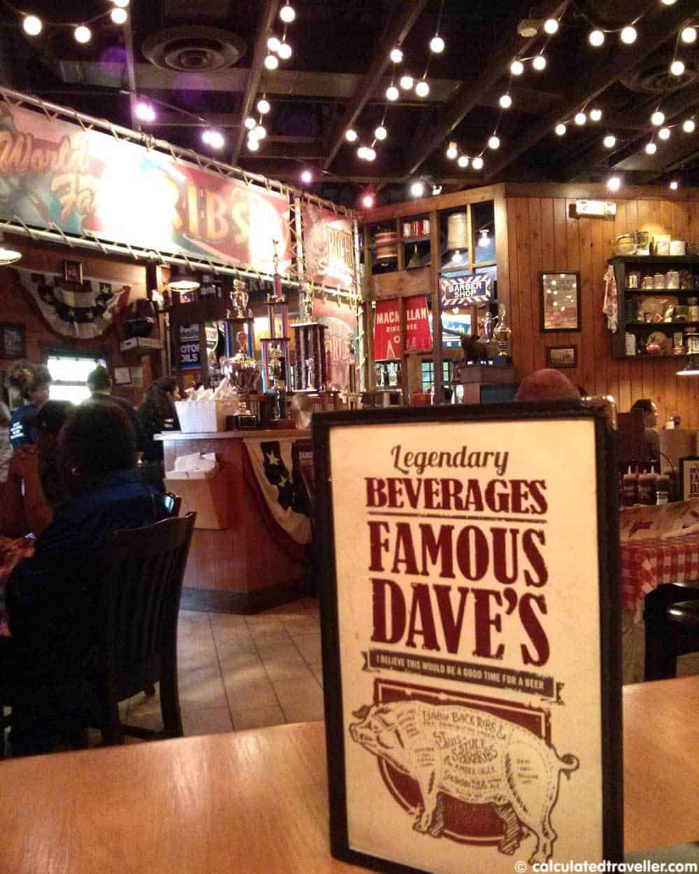 famous dave's barbecue
