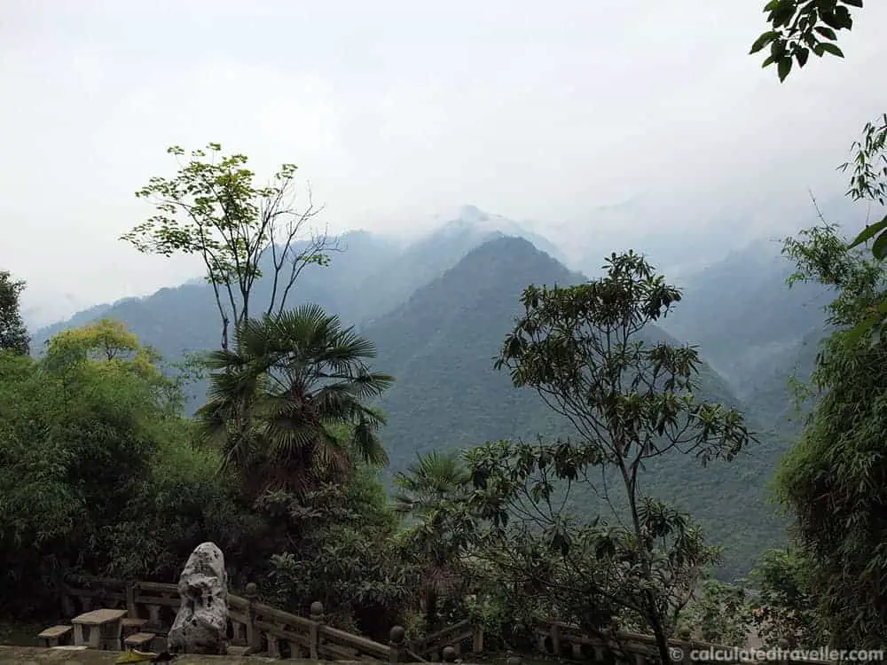Vue du temple Shennongjia