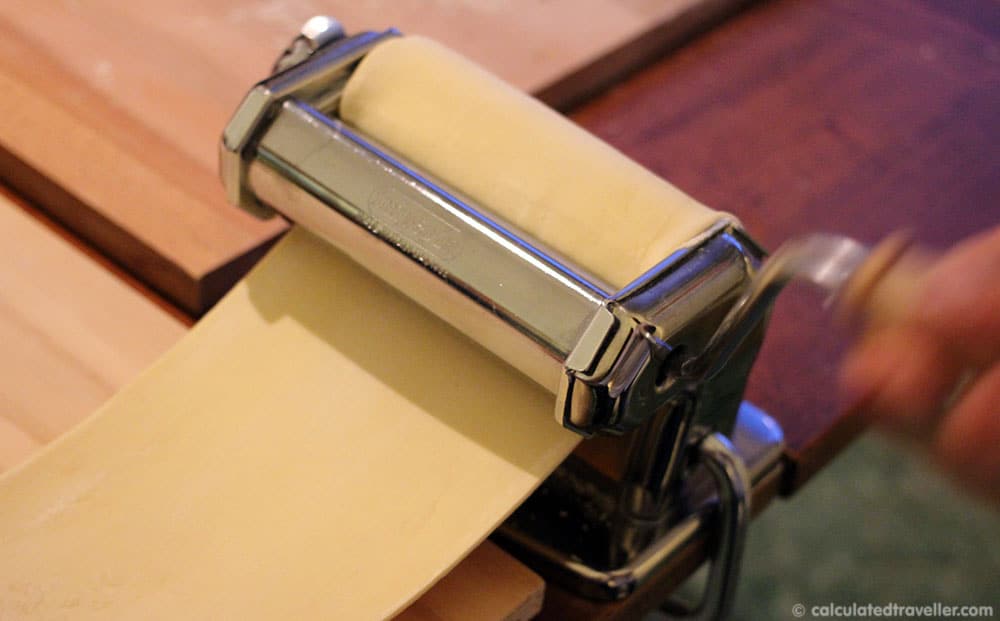 pasta machine cooking class in rome