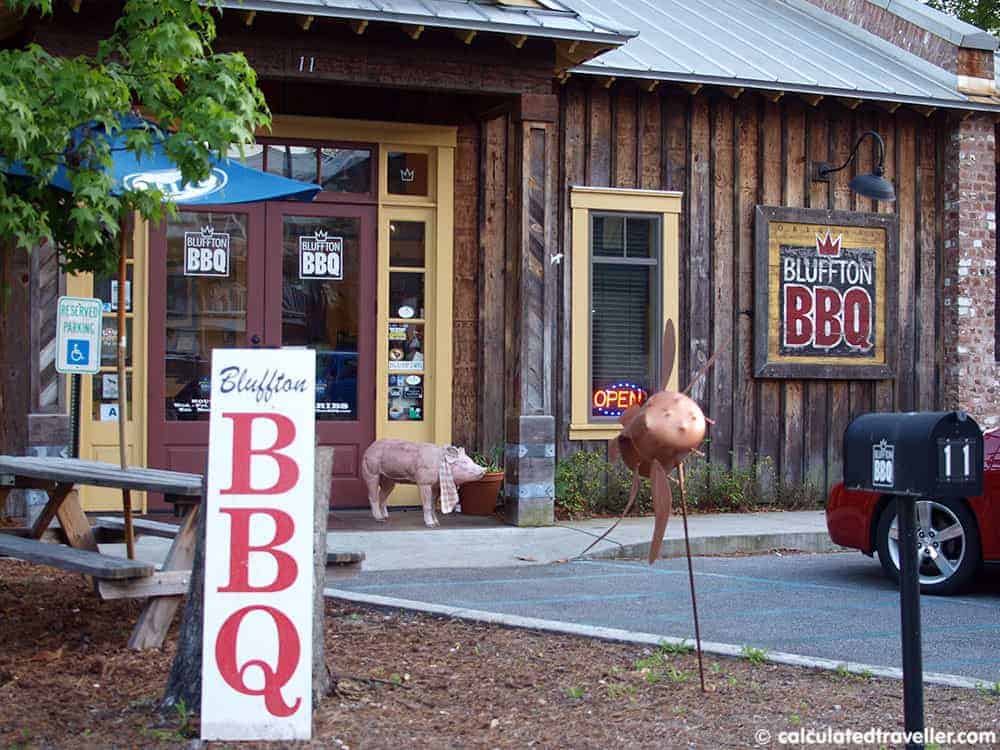 bluffton bbq south carolina calculated traveller