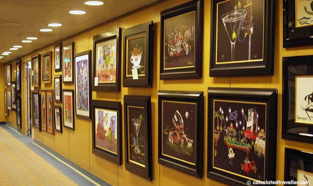 Art Auction first-time cruise ship experiences