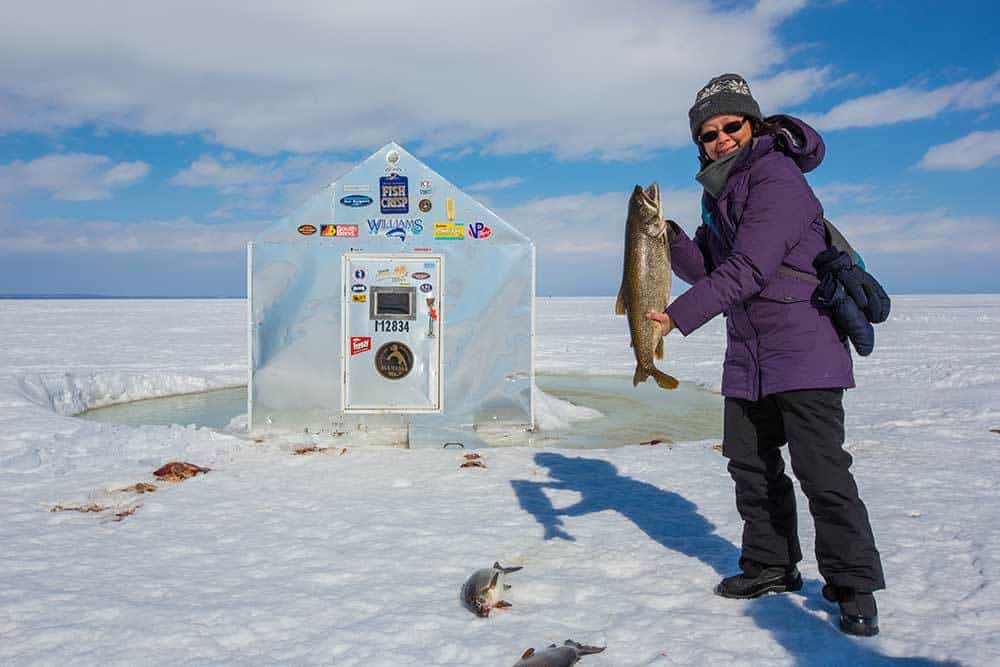 4 Girls Go Ice Fishing for the First Time - Calculated Traveller