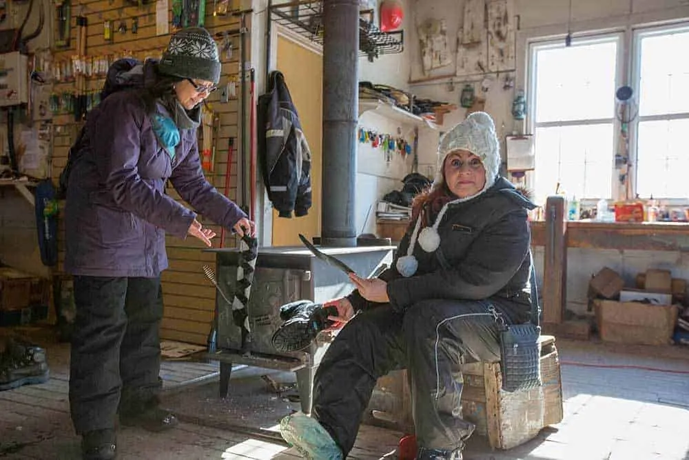 4 Girls Go Ice Fishing for The First Time