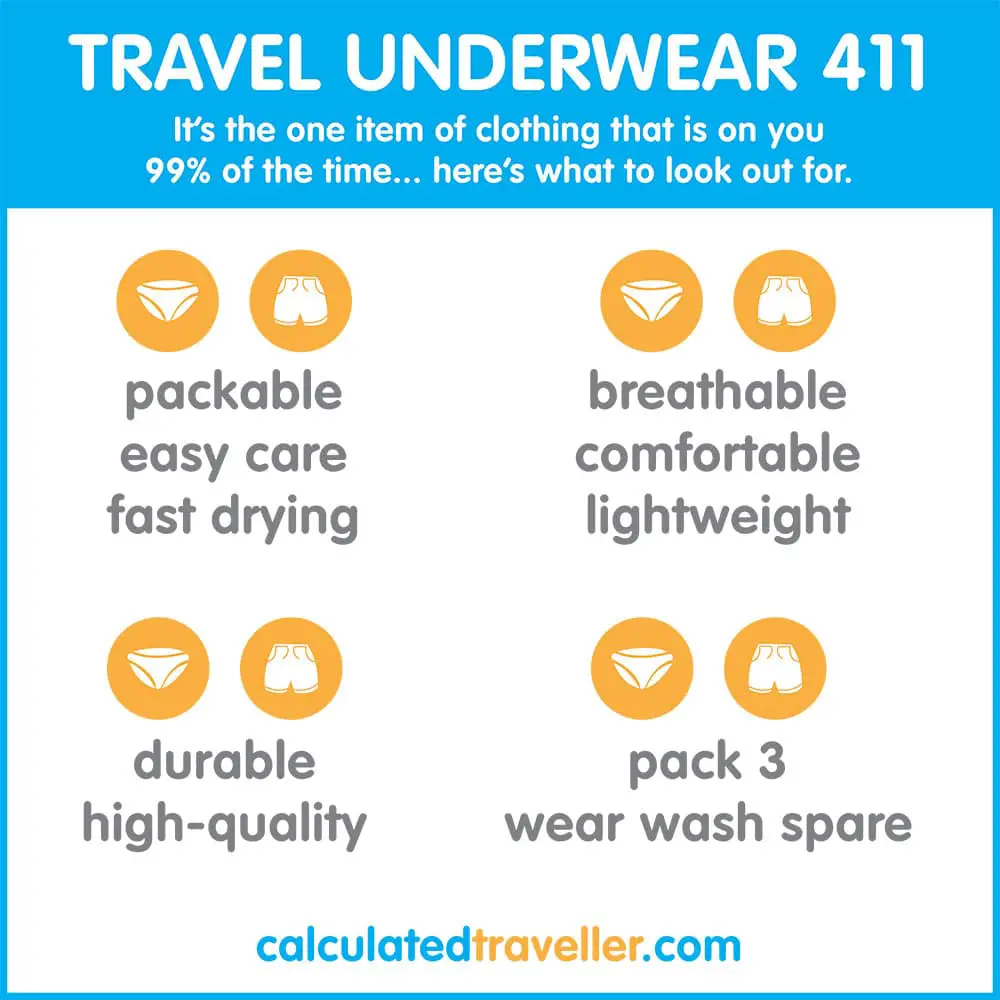 How to Choose the Perfect Travel Underwear by Calculated Traveller