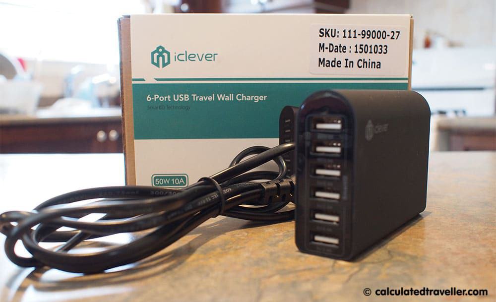 iClever 6-Port USB Travel Wall Charge