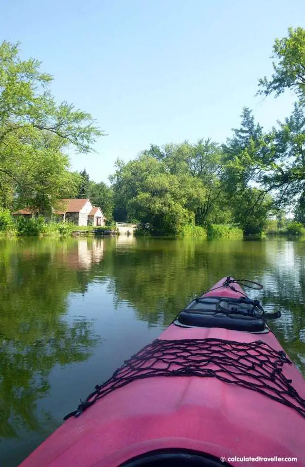 Kayaking Ellicott Creek New York with Paths Peaks & Paddles by Calculated Traveller