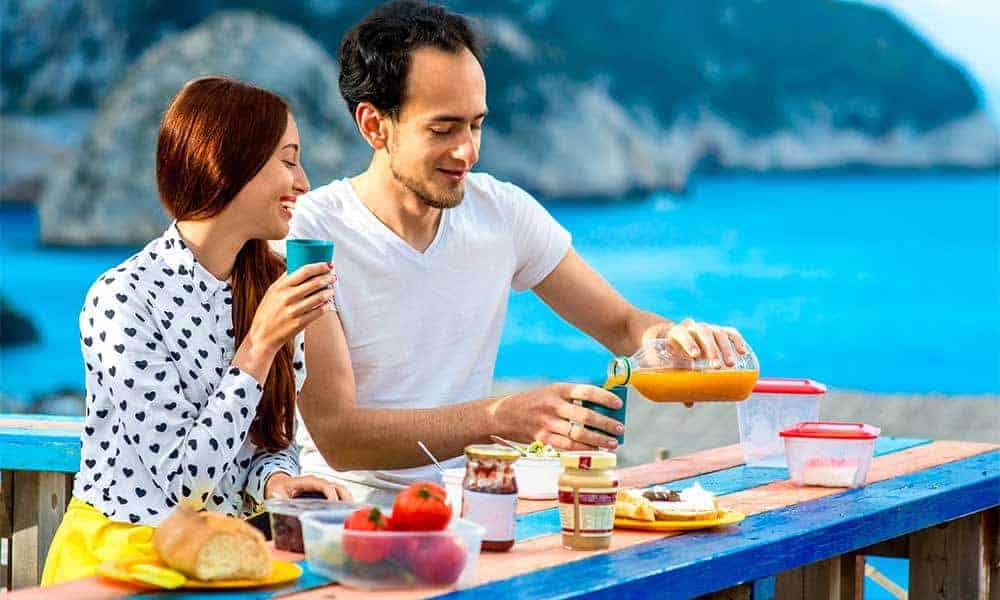 couple having a picnic