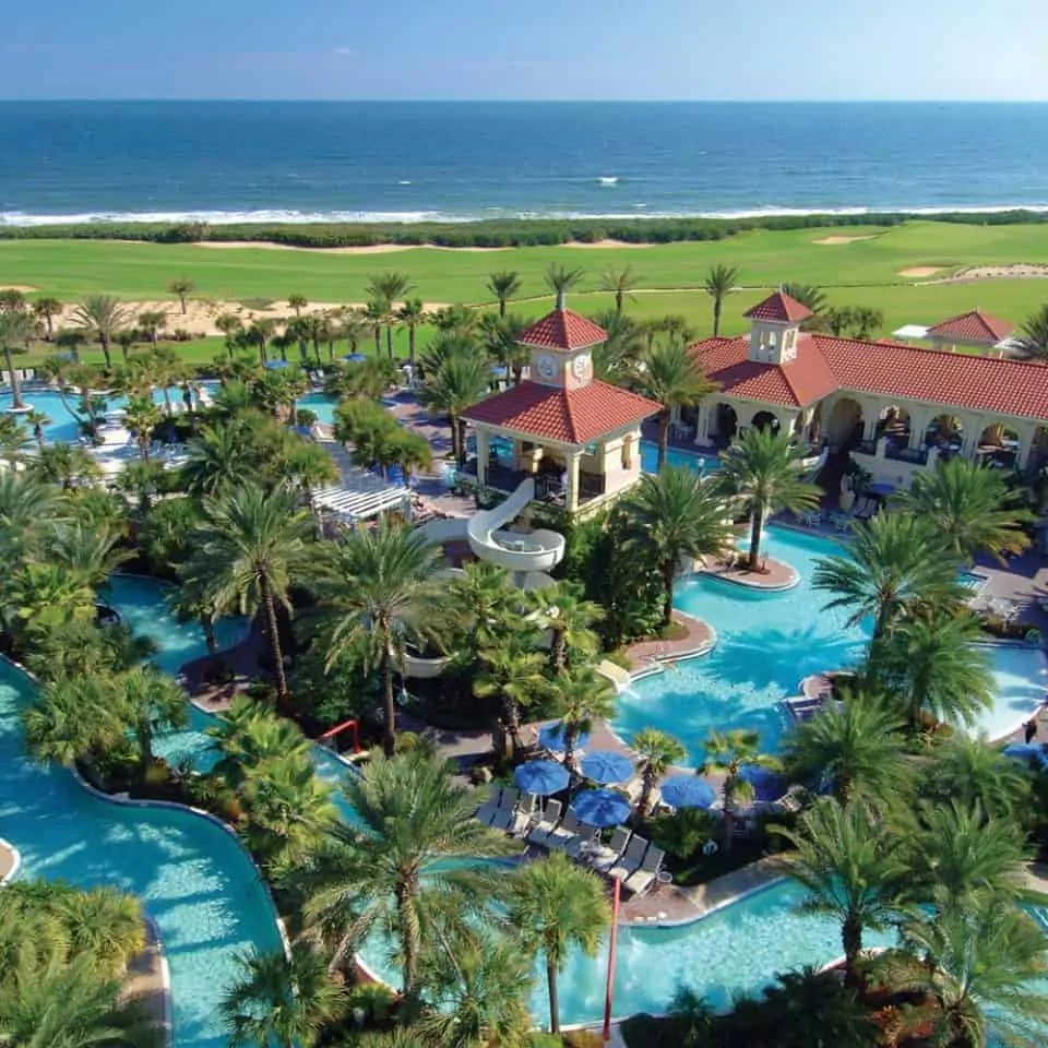 A view of the pools at the Hammock Beach Golf Resort and Spa