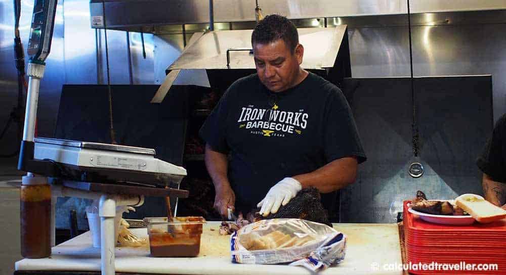 甜，甜，煙熏，鐵廠燒烤德克薩斯州奧斯汀的美好