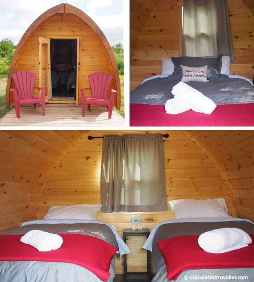 Glamping it UP à Long Point Eco-Adventures Ontario - "Hobbit Huts"