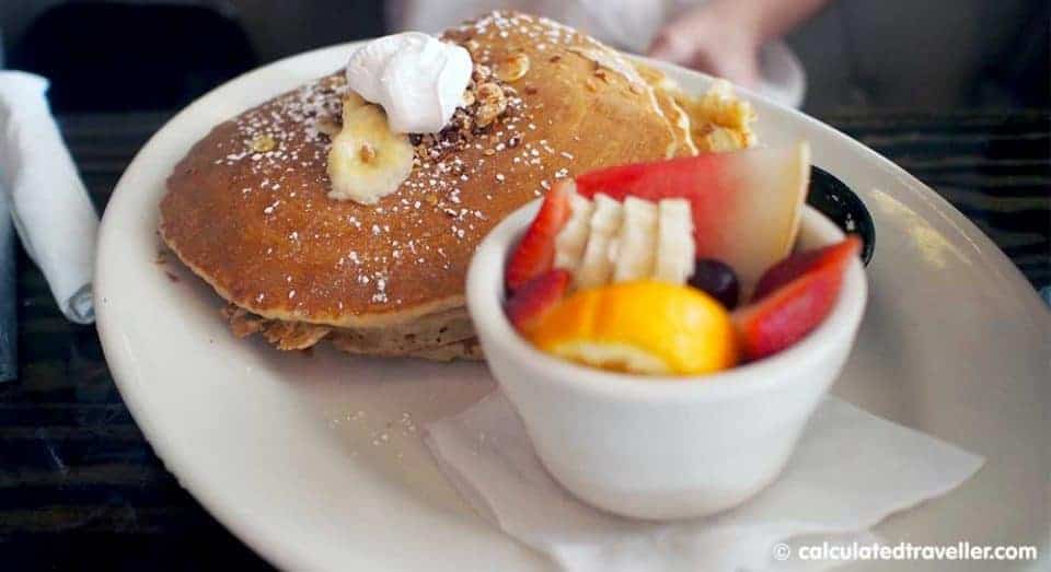 A Bloody Blue Big Al Breakfast at Bay Local Eatery Virginia Beach - Banana Pancakes
