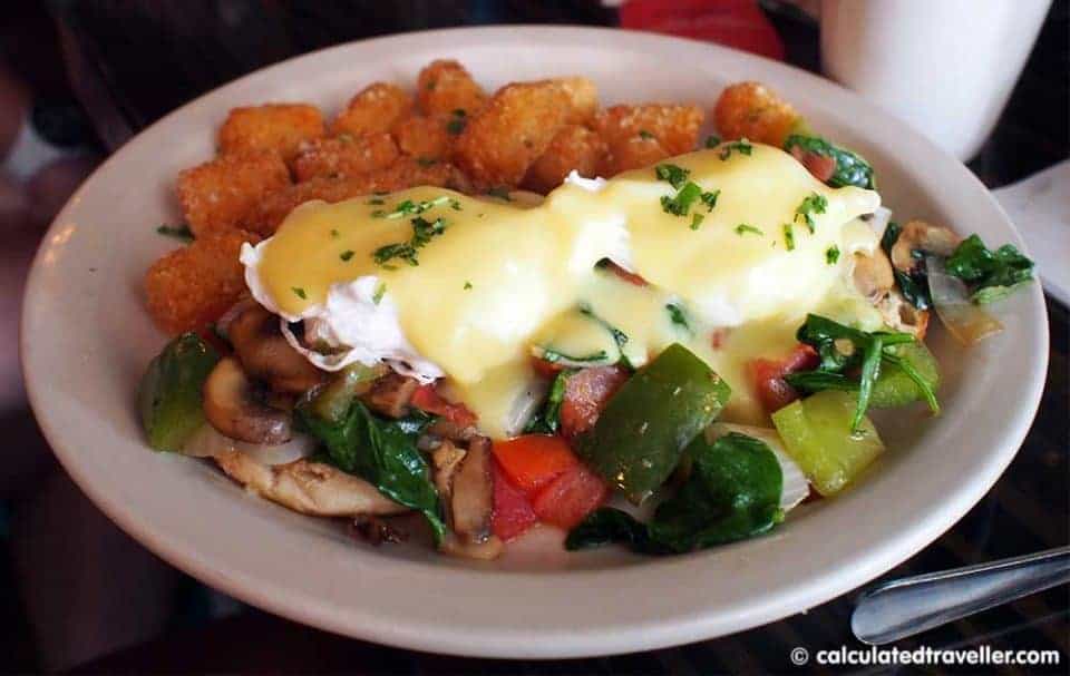 "A Bloody Blue Big Al Breakfast at Bay Local Eatery Virginia Beach - Eggs Benedict