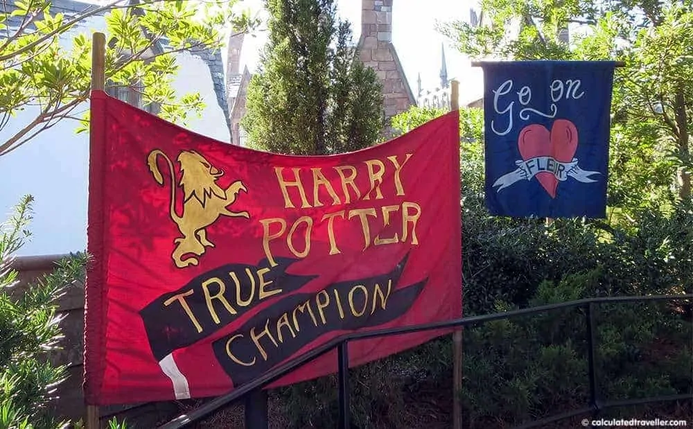 One day / Two parks Universal Studios Harry Potter Adventure Quidditch Banners