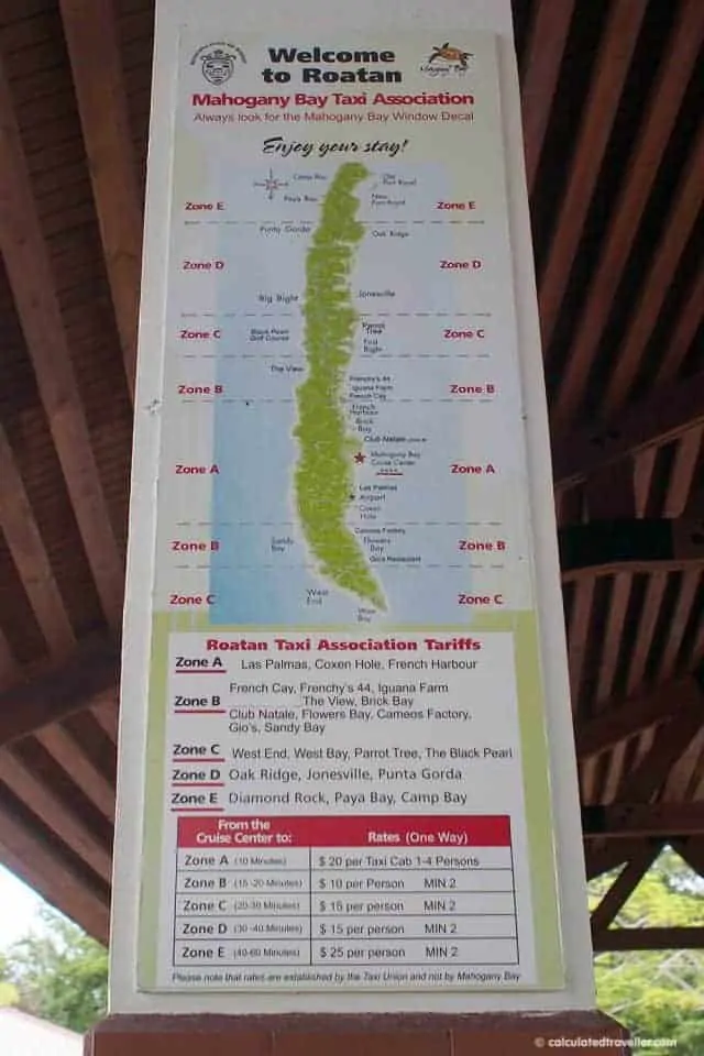 A Cruise Guide to Mahogany Bay Roatan Honduras - Taxi