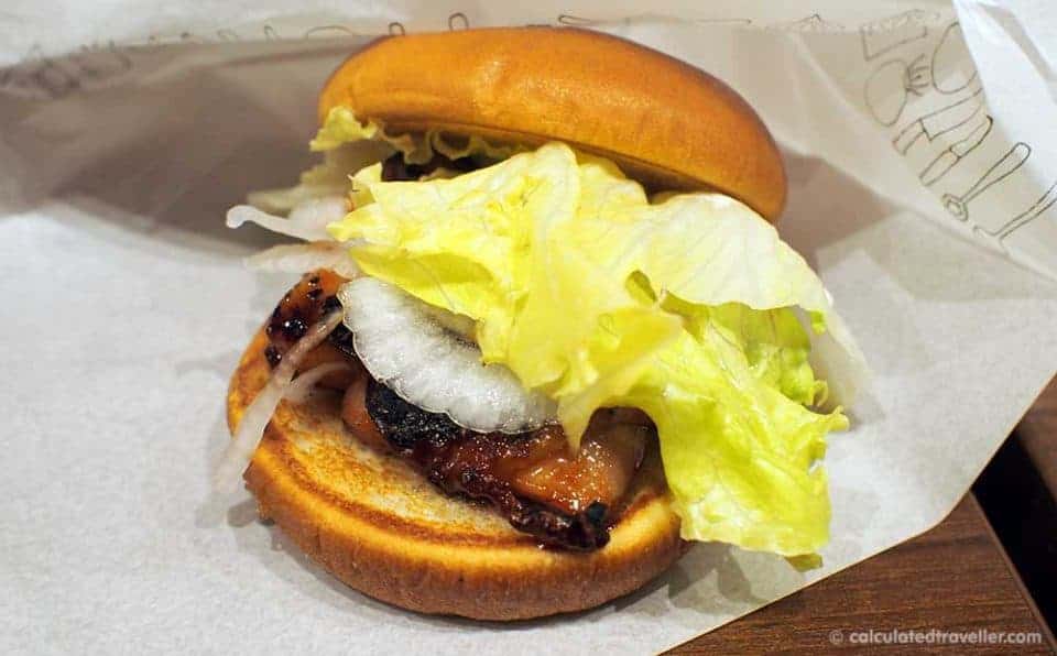 MOS Burger - Japanese Fast Food Review by Calculated Traveller. Teriyaki Chicken Burger.