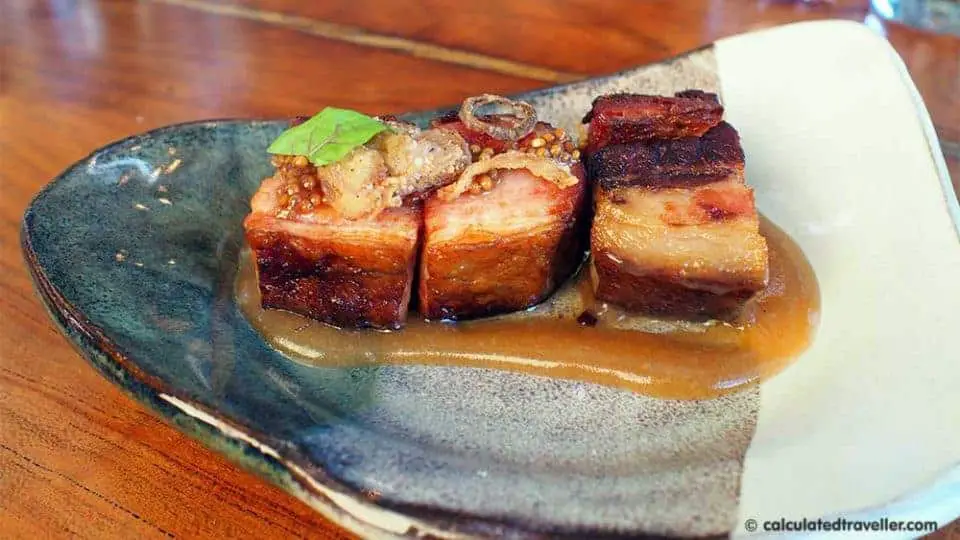 Brunch, Bikes, and Brews at Caboose Brewing Co. Vienna Virginia - Crispy Pork Belly