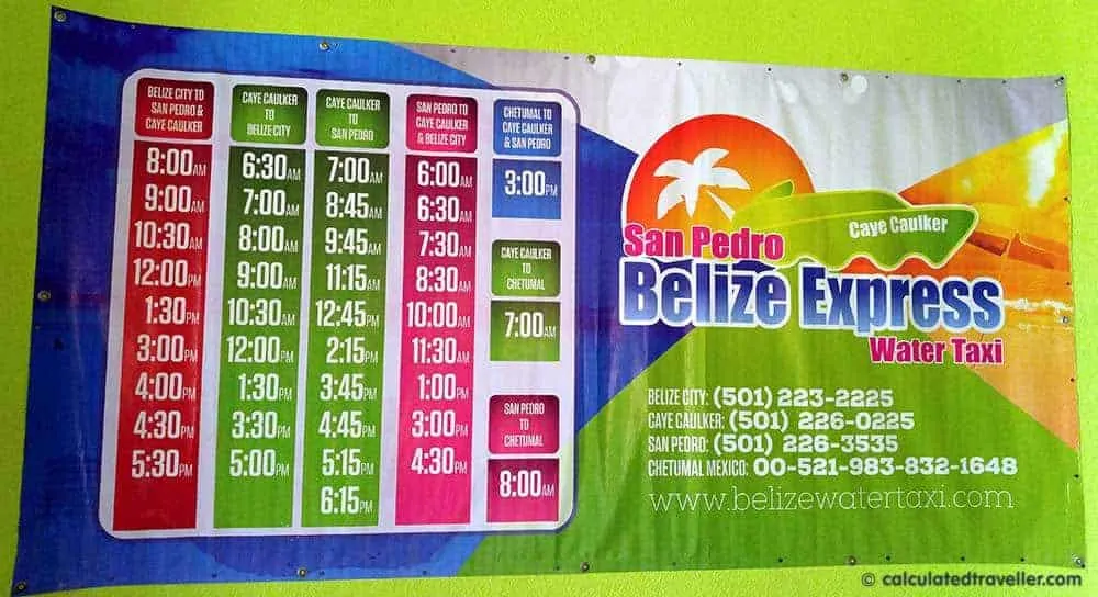 belize cruise schedule