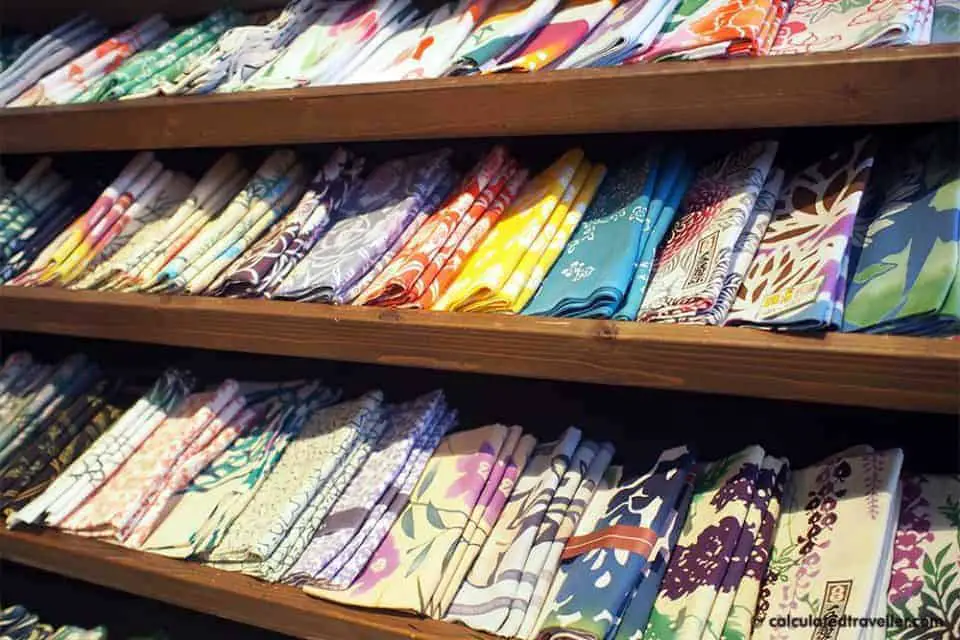 Ningyocho and Nihonbashi Tokyo Japan - Tenugui Towel Shop