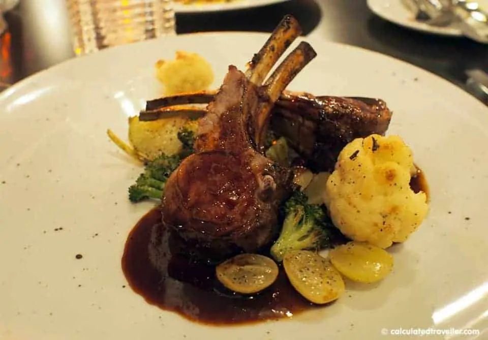 Upscale Grill Maggie Oakes in Old Montreal Quebec - Rack of Lamb