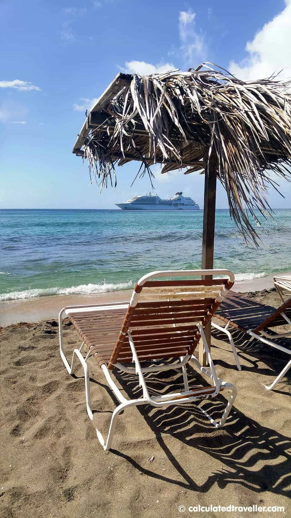 A Relaxing Day with the Black Sands of Shipwreck Beach St. Kitts | #Caribbean #cruiseport #StKitts #beach