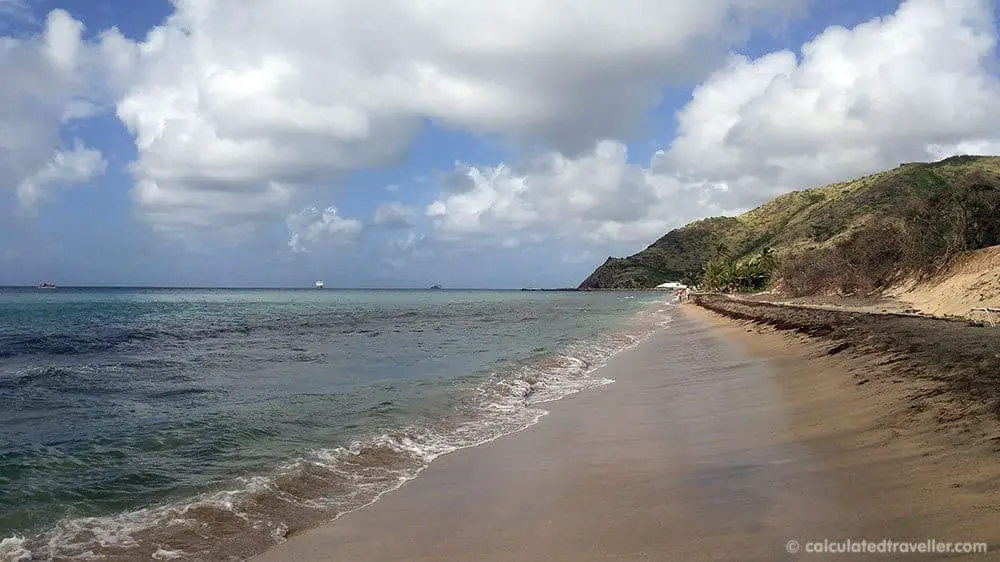 A Relaxing Day with the Black Sands of Shipwreck Beach St. Kitts