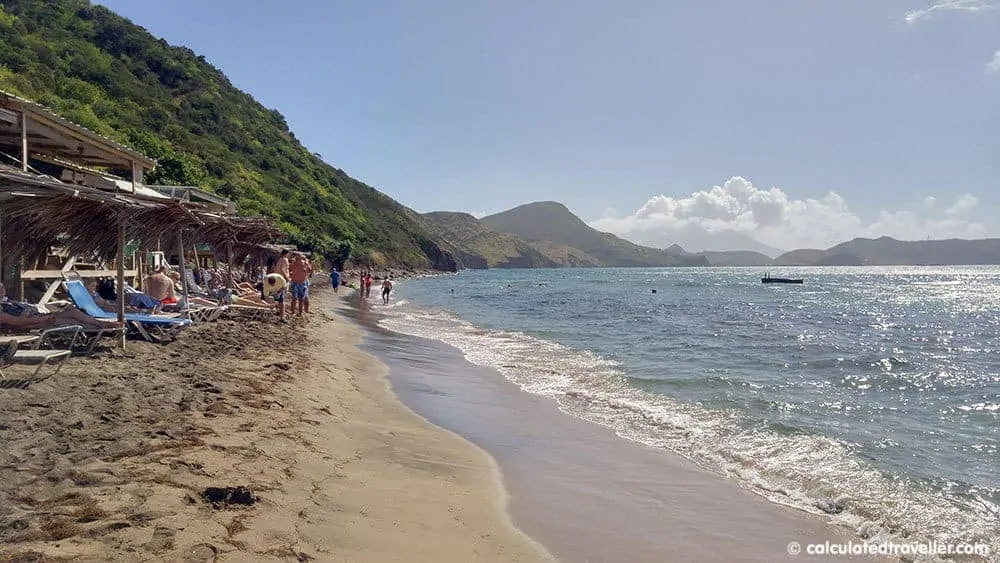 A Relaxing Day with the Black Sands of Shipwreck Beach St. Kitts