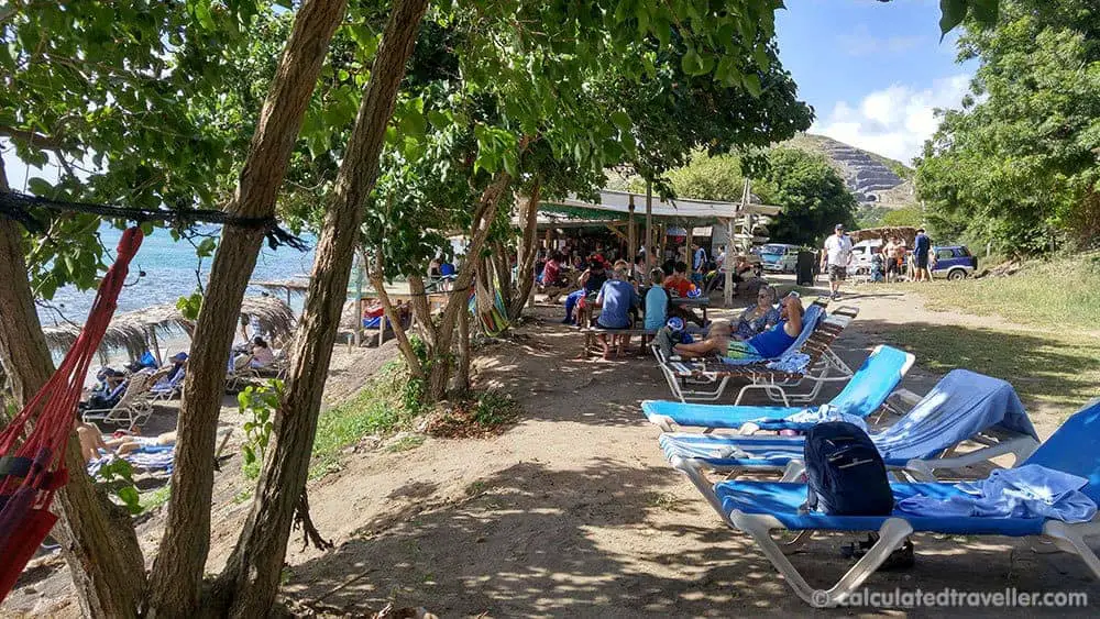 A Relaxing Day with the Black Sands of Shipwreck Beach St. Kitts