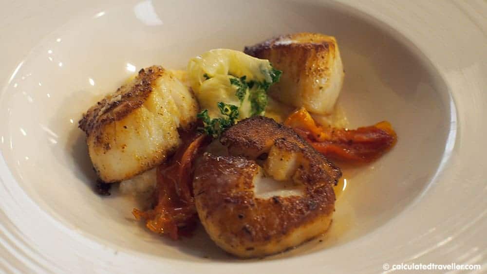 Fun in the Sun on St. Pete Beach Florida at Sirata Beach Resort - Compass Grille Restaurant - Scallops