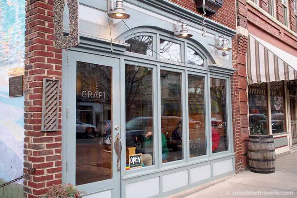 Graft Wine and Cider Bar, Watkins Glen New York - Exterior view