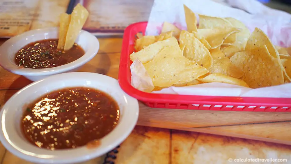 Tex Mex Good Eats at Braceros Mexican Grill and Bar Amarillo Texas - Chips and Salsa
