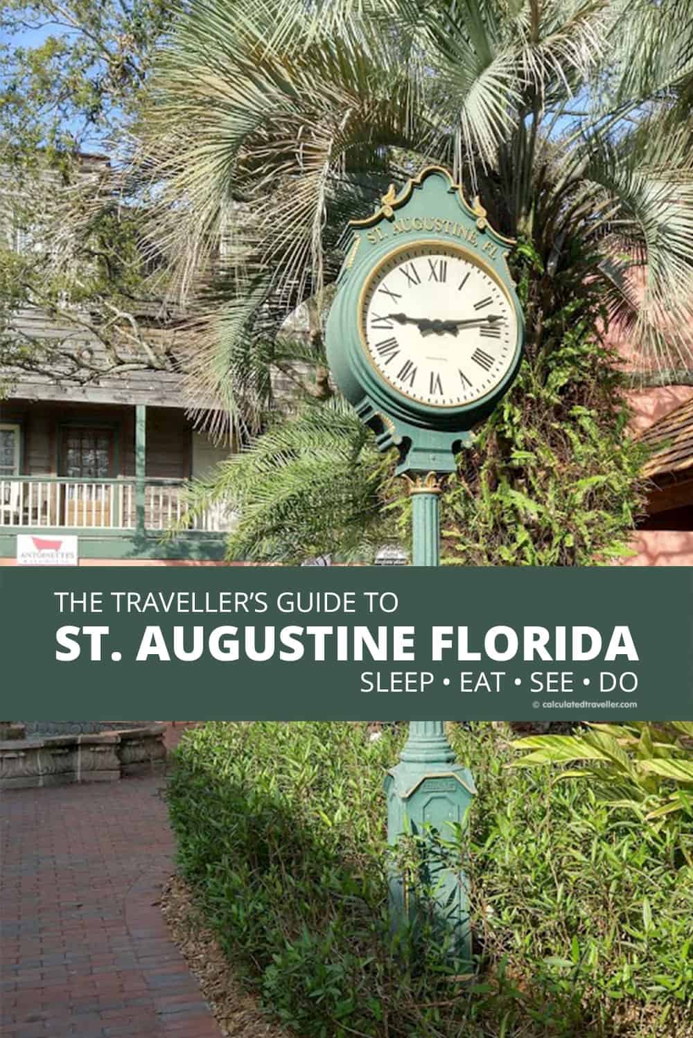 A Complete Traveller's Guide to St Augustine Florida - History and Fun. | #travel #guide #tips #advice #StAugustine #Florida #travel #USA