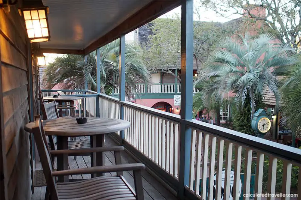 Surrounded by History at the St George Inn, St. Augustine Florida - Balcony view