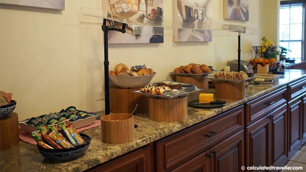 Surrounded by History at the St George Inn, St. Augustine Florida - Breakfast selection