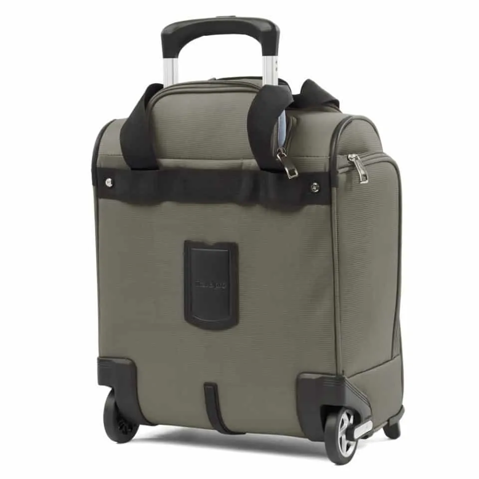 Review: TravelPro MaxLite 5 Rolling Under Seat Carry On. Exterior view of the back.