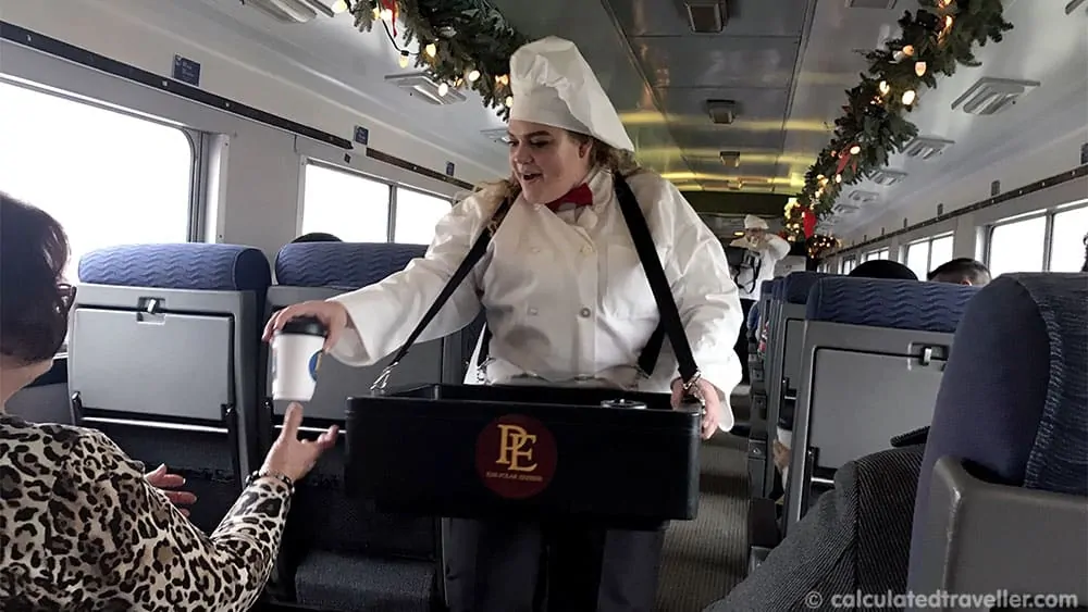 A Magical Experience Awaits on the Polar Express - Hot Chocolate is served