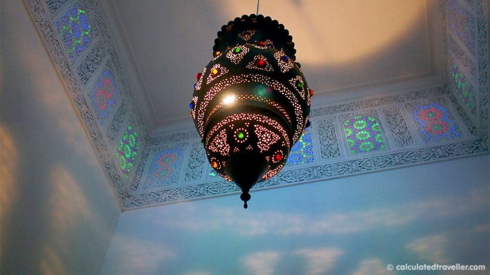 Riad Dar Les Cigognes ceiling light fixture
