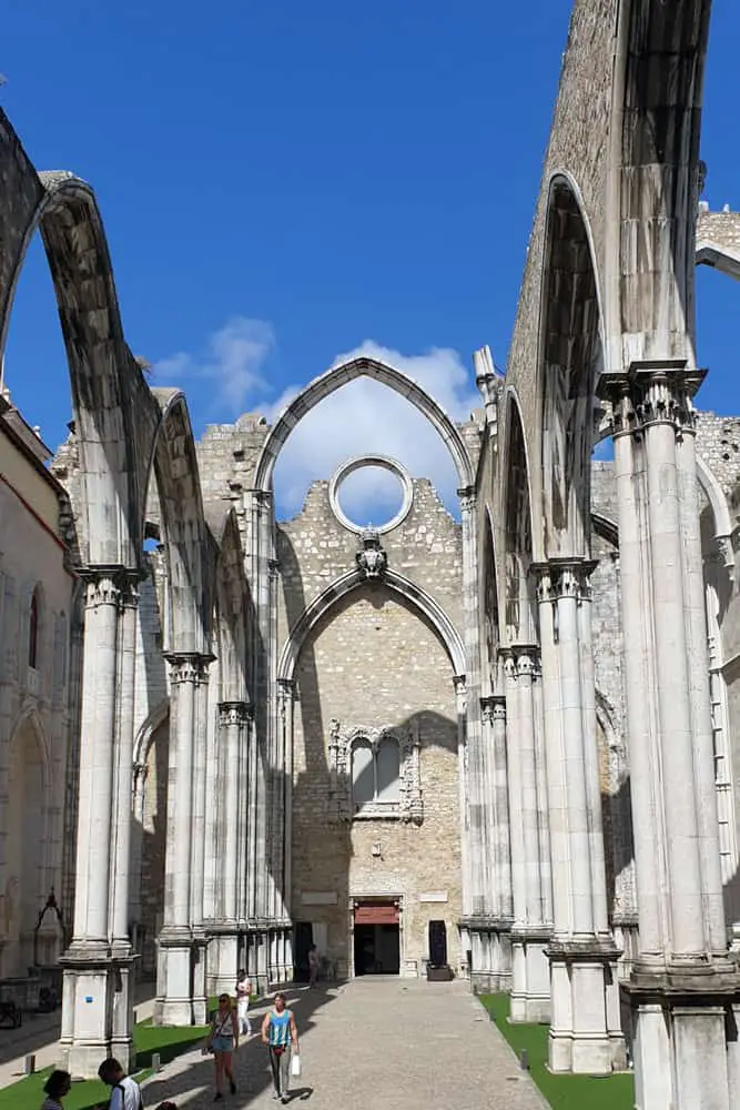 Carmo Convent ruins Lisbon Portugal