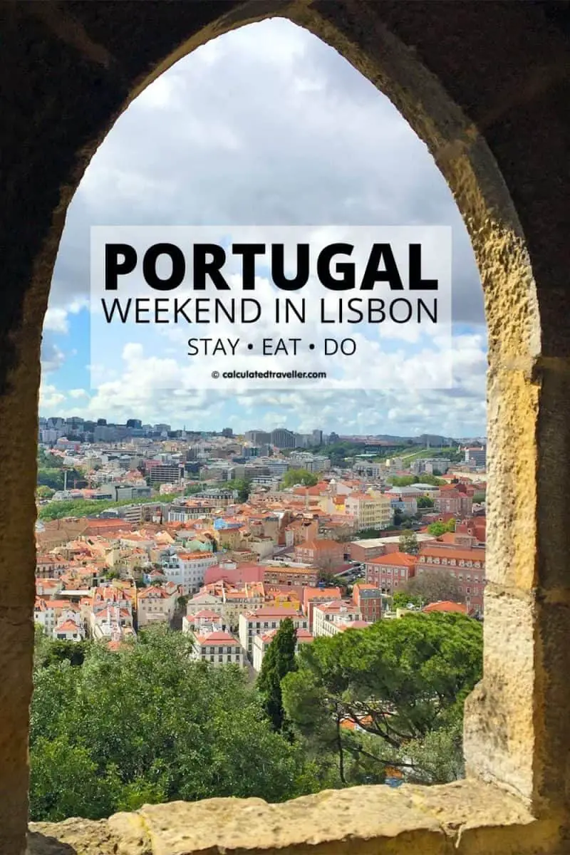 View of Lisbon Portugal from St George Castle