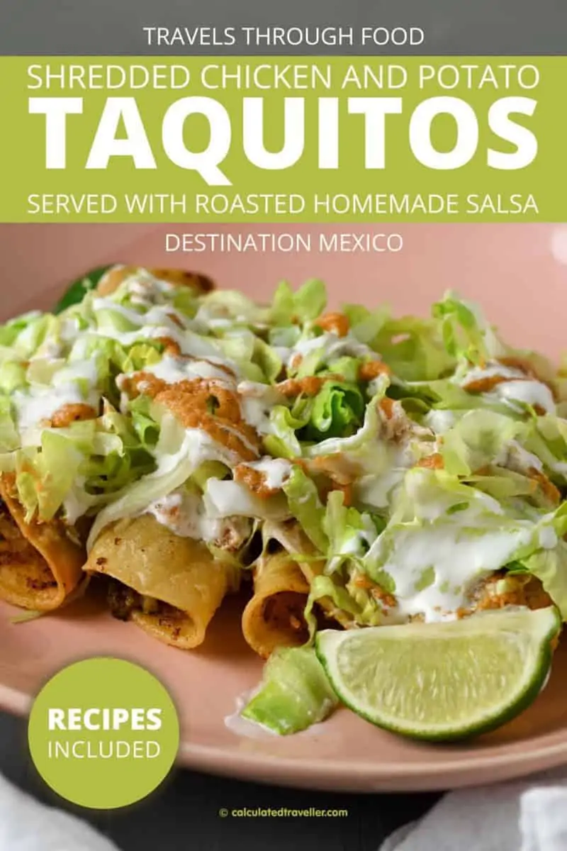 Cooking with Mexican Ingredients at Home – Shredded Chicken and Potato Taquitos