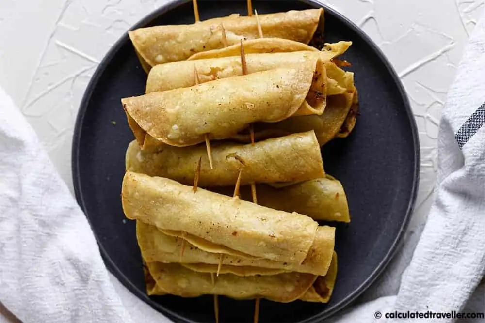 Deep fried taquitos