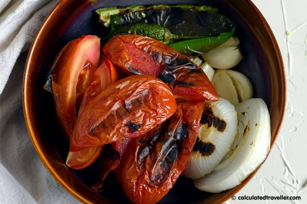 Fire Roasted Vegetables for Salsa
