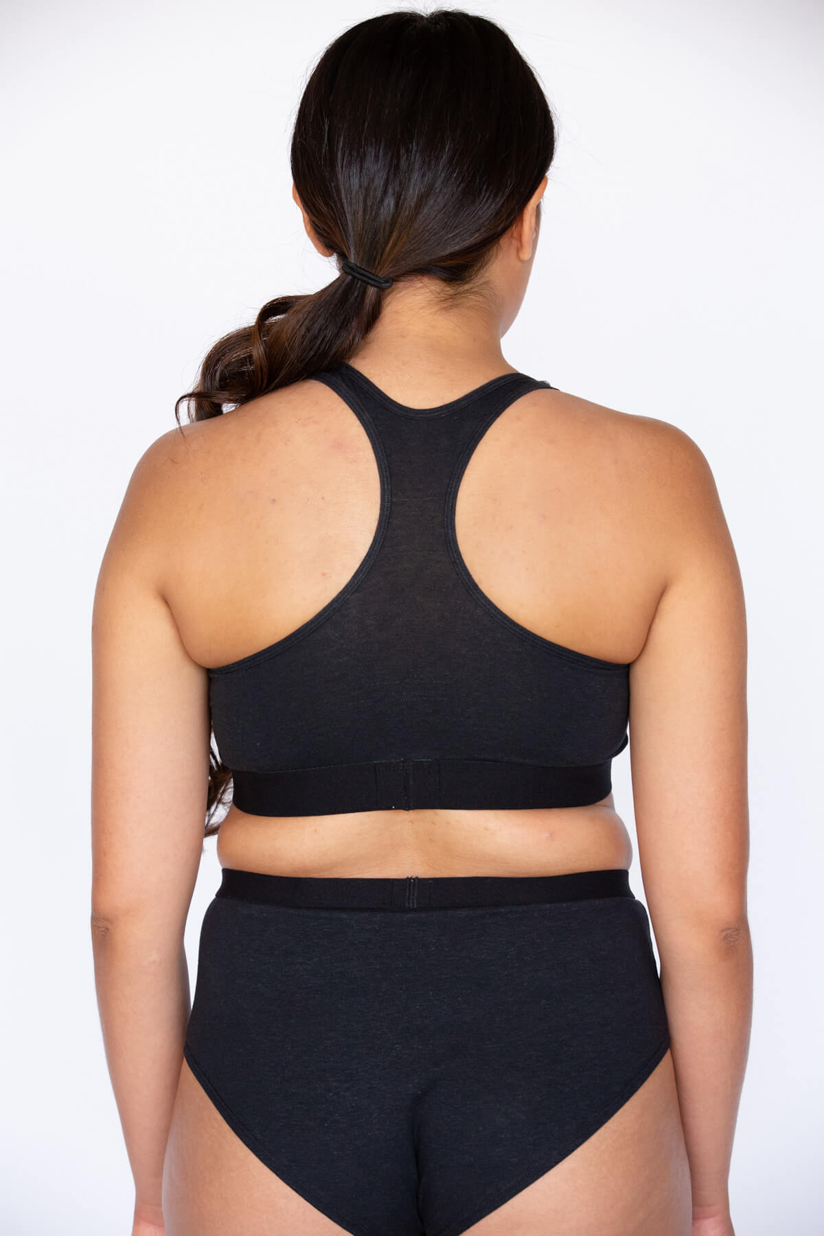 WAMA Underwear Hemp Racerback Bralette Back View