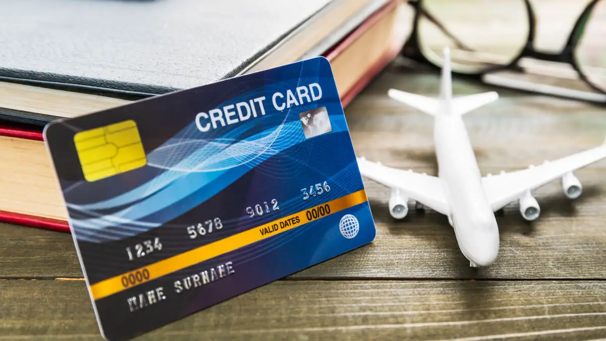 credit card airplane