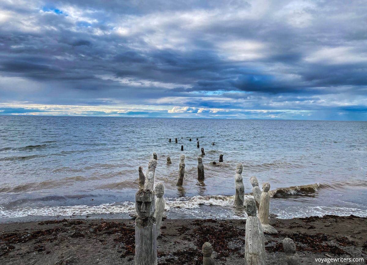 Statues in the water